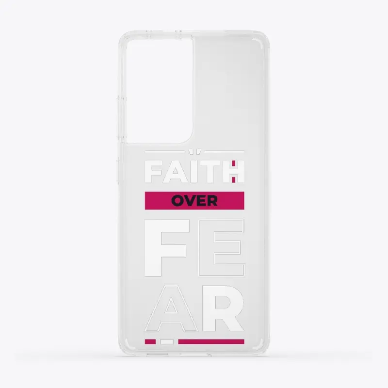 funda transparente faith over fear